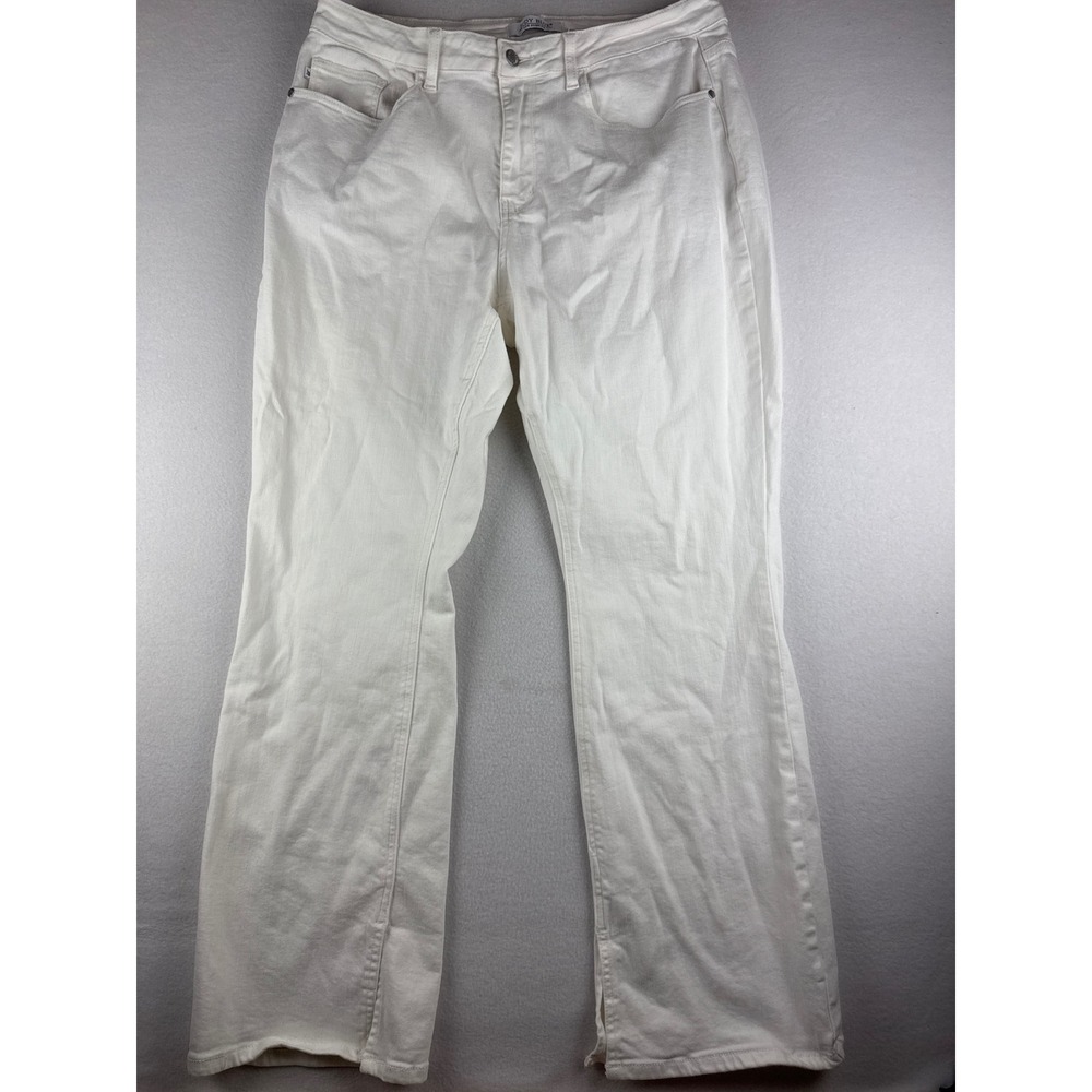 Judy Blue White Classic Bootcut Jeans Women's 18W High Rise Stretch JB88643 WHT